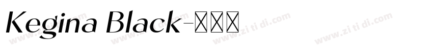 Kegina Black字体转换